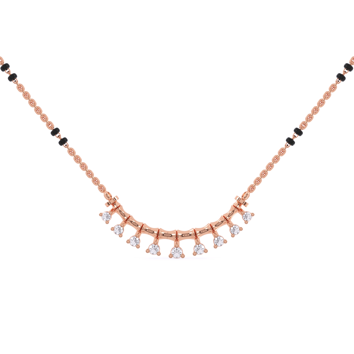 Minimalistic Round Diamond Mangalsutra